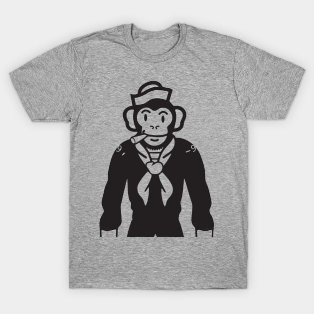 Sailor Monkey T-Shirt by thebuggalo